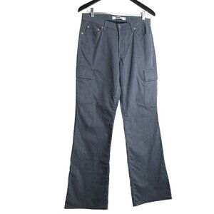 Mavi Women's Dark Grey Slim Flare Cargo Pants Size 29/32